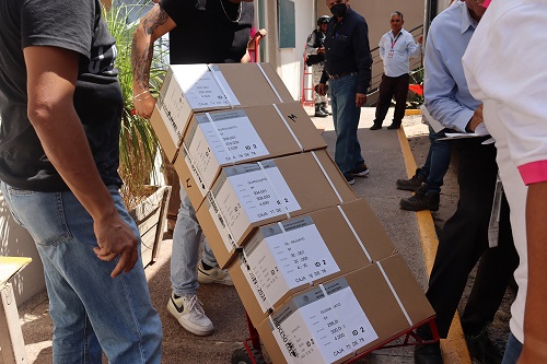 Llegaron las Boletas Electorales al INE Guanajuato