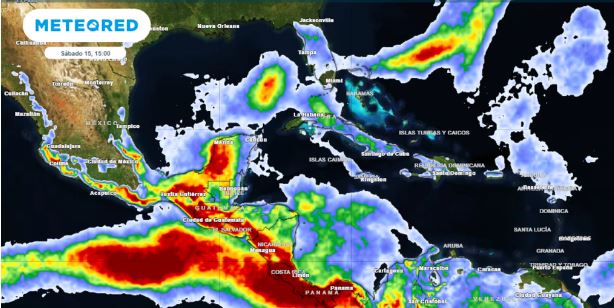 Potencial de inundaciones en México por lluvias torrenciales